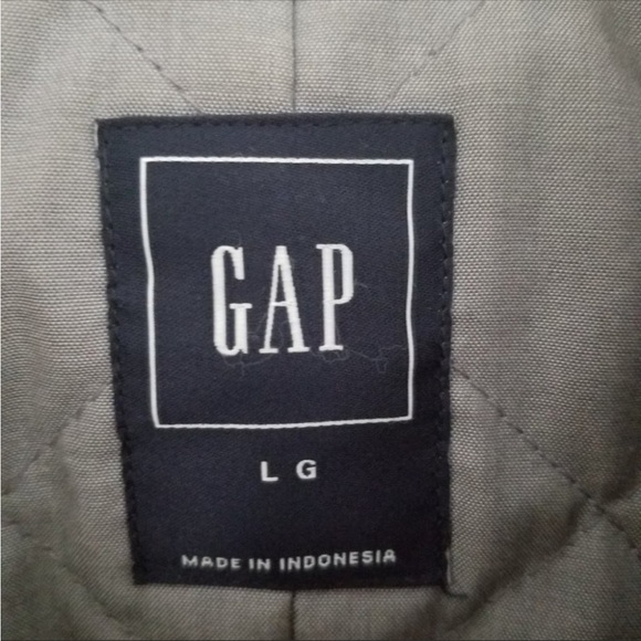GAP wool heavy winter peacoat jacket Large - Picture 2 of 3